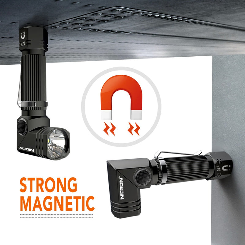 NICRON Outdoor 90 Degree Dual Fuel Flashlight