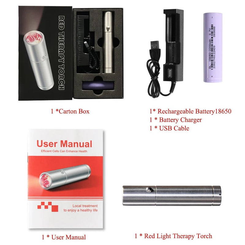 Lampe torche LED infrarouge pour soulager la douleur 