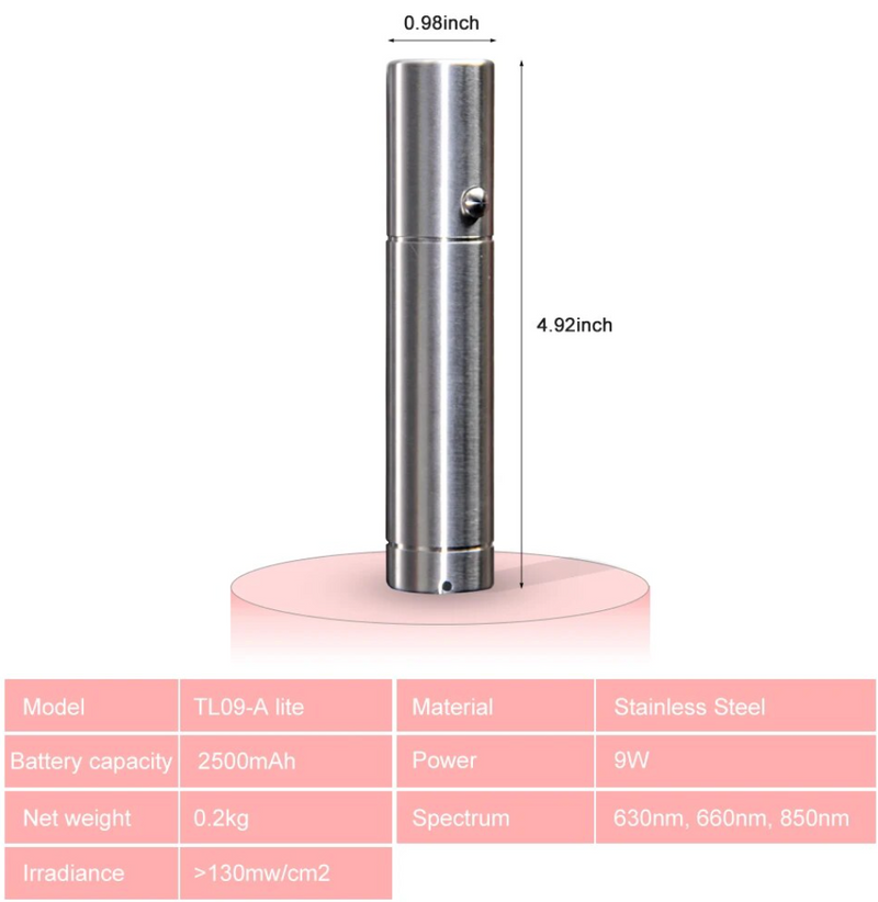 Lampe torche LED infrarouge pour soulager la douleur 