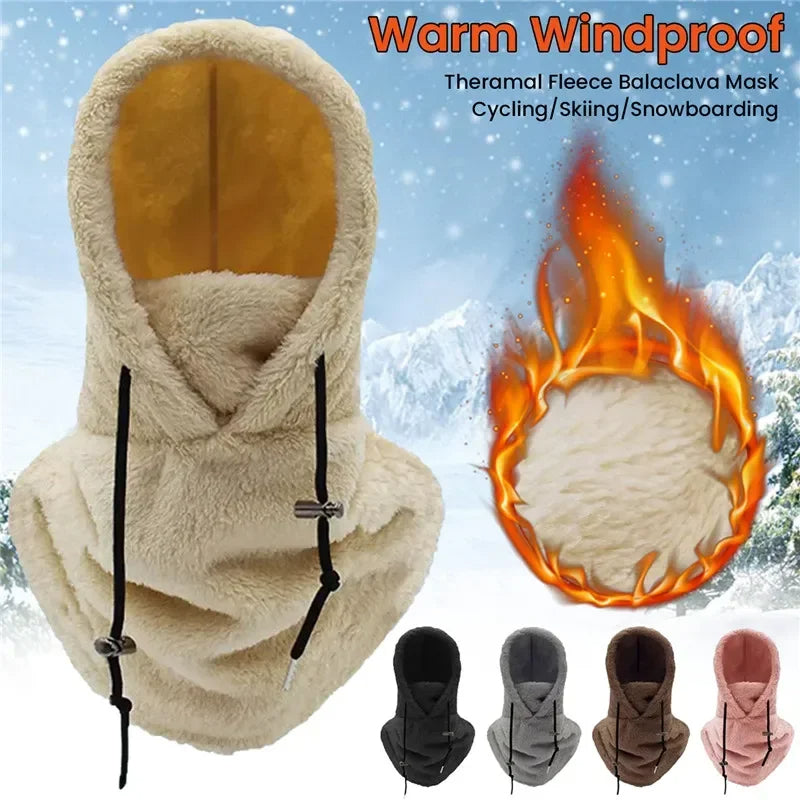 FleeceFlex - Masque de ski à capuche en sherpa