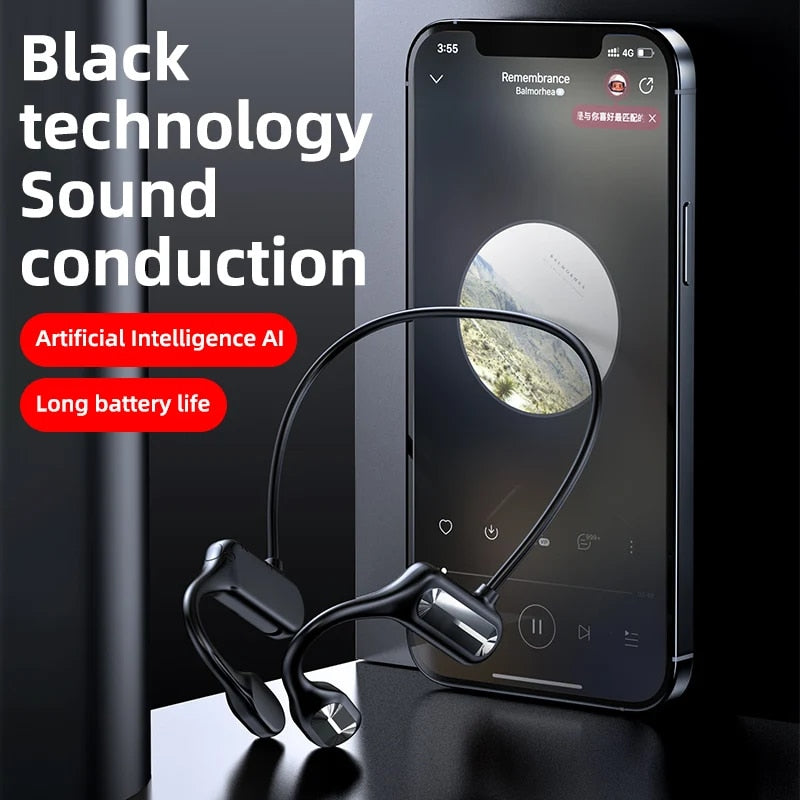 Écouteurs à conduction osseuse – Casque Bluetooth sans fil étanche🎧