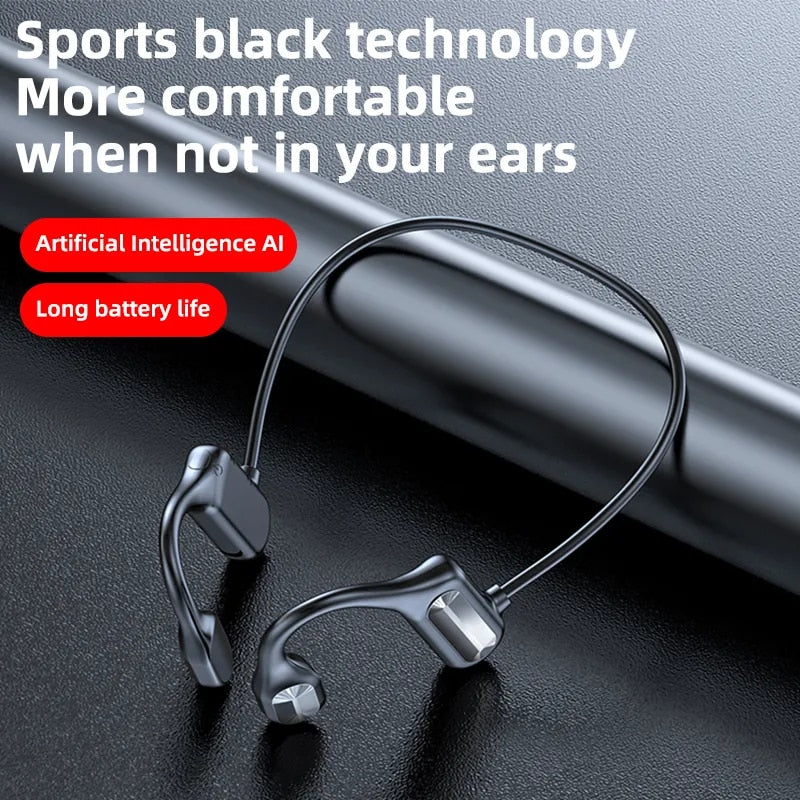Écouteurs à conduction osseuse – Casque Bluetooth sans fil étanche🎧