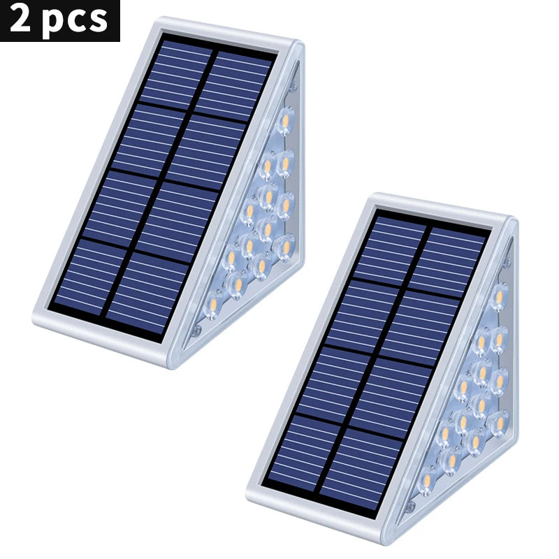 Lampes solaires pour marches – Éclairage extérieur LED pour escaliers et terrasses
