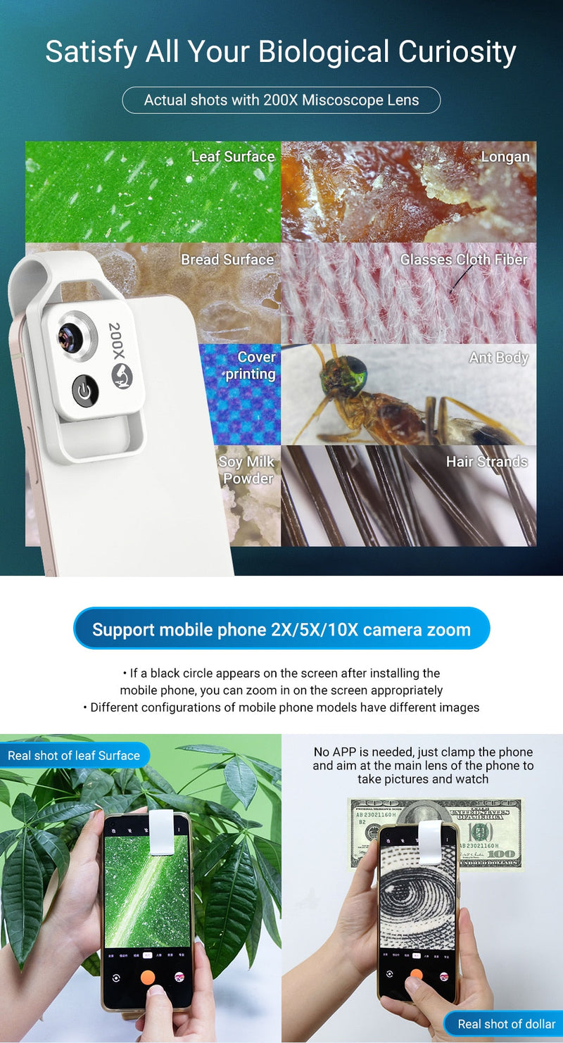 200X Mobile Microscope