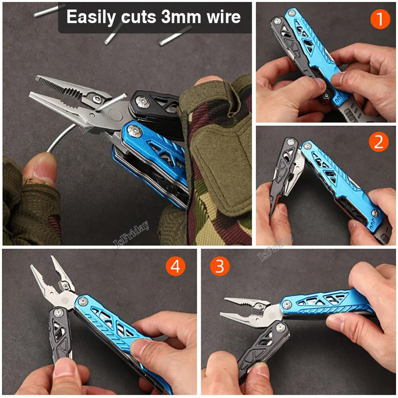 Clé à molette réglable 16 en 1, outil multifonction, marteau