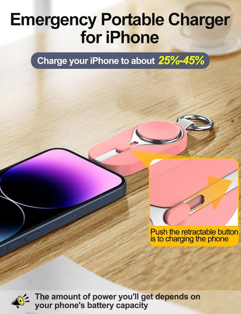 Chargeur portable porte-clés pour iPhone