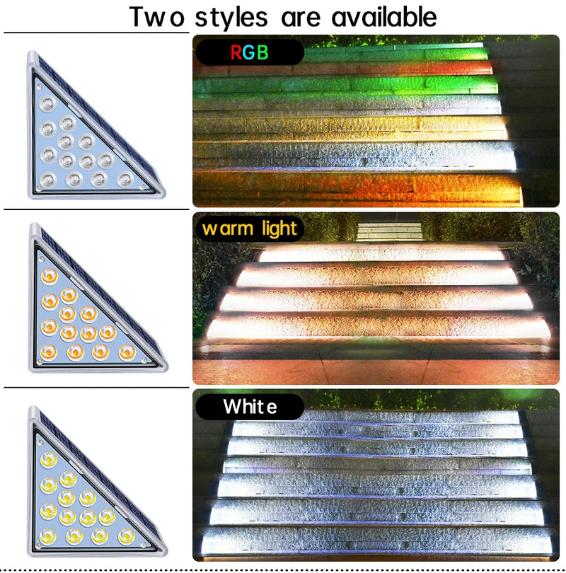 Lampes solaires pour marches – Éclairage extérieur LED pour escaliers et terrasses