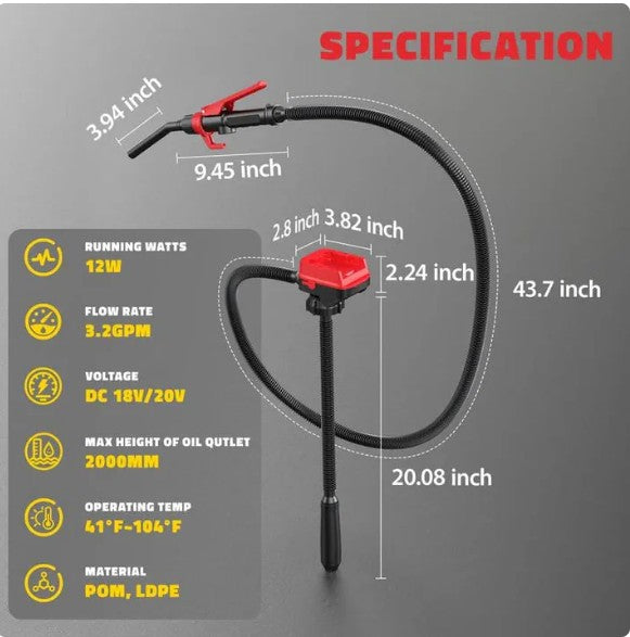 🔥 Last Sale 🔥 - Cordless Fuel Transfer Pump