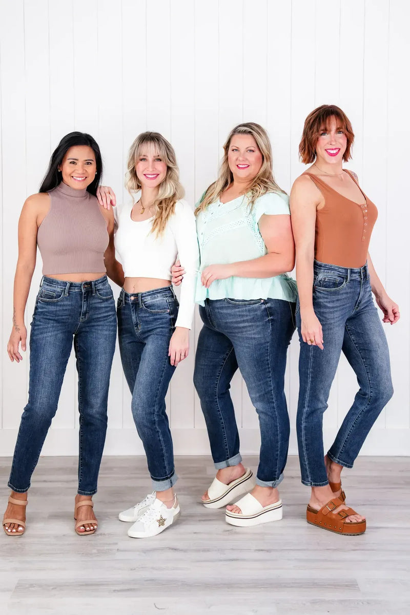 ✨HOT SALE 50% OFF👖New Tummy Control Bootcut Jeans 🔥