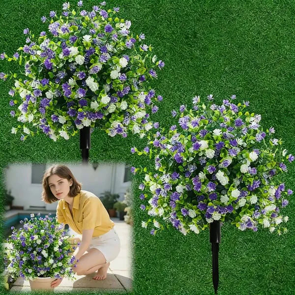 🔥Artificial Potted Trees With Ground Stakes🌼