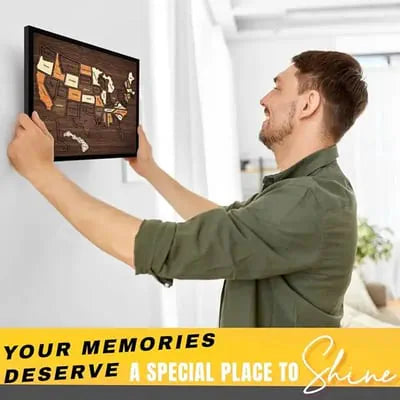 🔥Limited Time 49% off🔥 – USA Wooden Travel Map Puzzle for Adventure Lovers