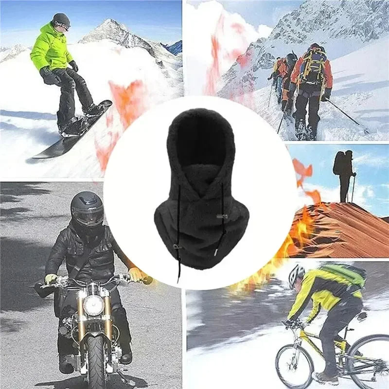 FleeceFlex - Masque de ski à capuche en sherpa