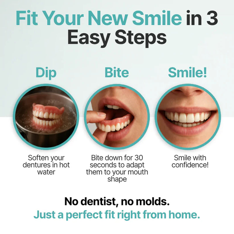 Advanced Custom-Fit Functional Dentures 🦷 Smile Confidently Again in Just 3 Minutes No Dentist Needed! (2)