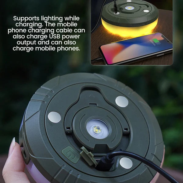 LumiCamp - Guirlande lumineuse portable, étanche et facile à ranger pour l'extérieur