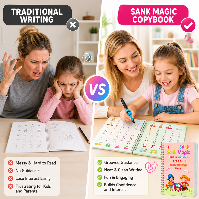 💥LAST DAY SALE 50%OFF💥📚 Kids Practice Copybook Set (4Pcs/Set)