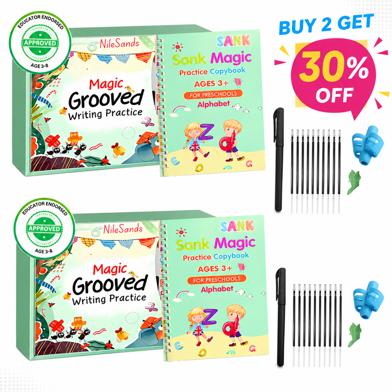 💥LAST DAY SALE 50%OFF💥📚 Kids Practice Copybook Set (4Pcs/Set)