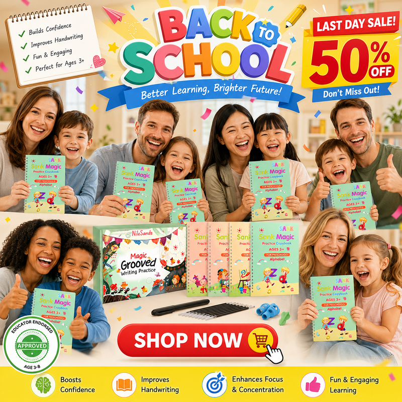 💥LAST DAY SALE 50%OFF💥📚 Kids Practice Copybook Set (4Pcs/Set)