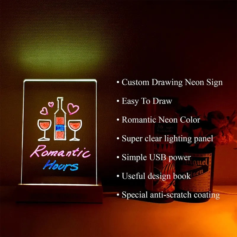 LED Note Board With Colors
