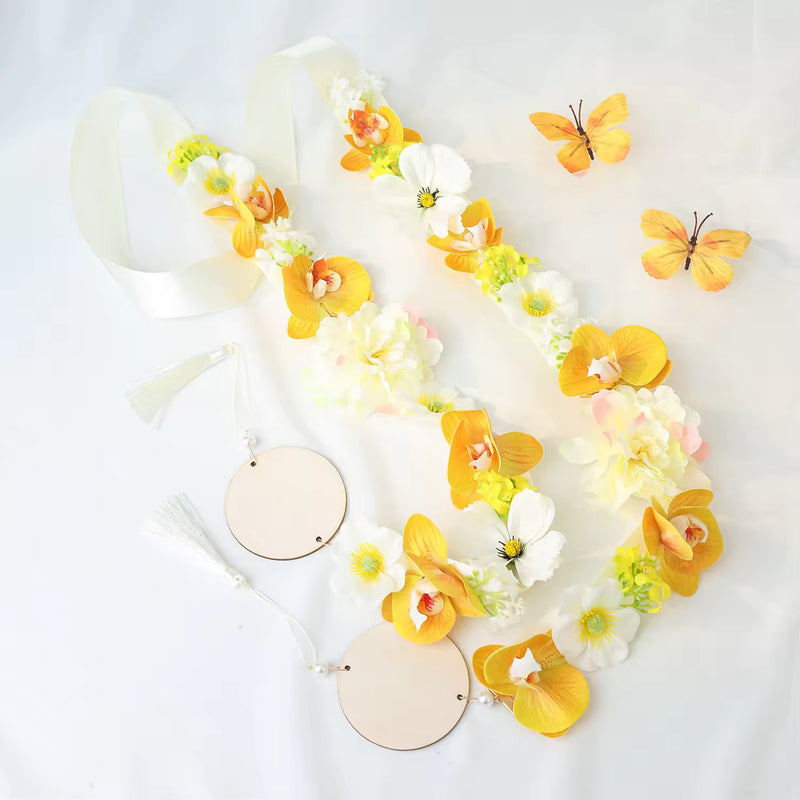 2026 Graduation Artificial Flower Head Wreath & Lei Kit