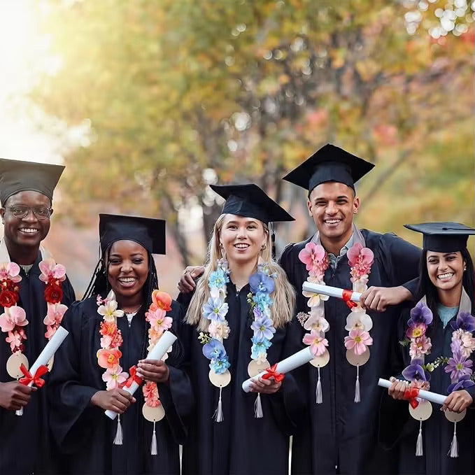 2026 Graduation Artificial Flower Head Wreath & Lei Kit