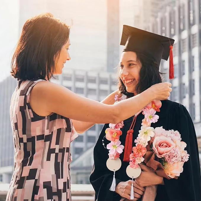 2026 Graduation Artificial Flower Head Wreath & Lei Kit