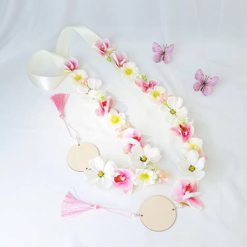 2026 Graduation Artificial Flower Head Wreath & Lei Kit
