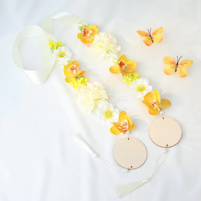 2026 Graduation Artificial Flower Head Wreath & Lei Kit