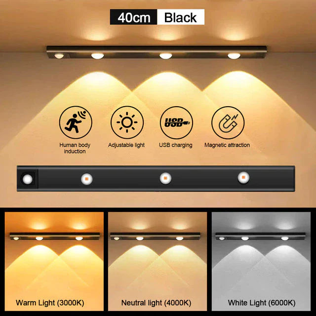 SlimGlow™ : Lampe LED rechargeable ultra-mince 
