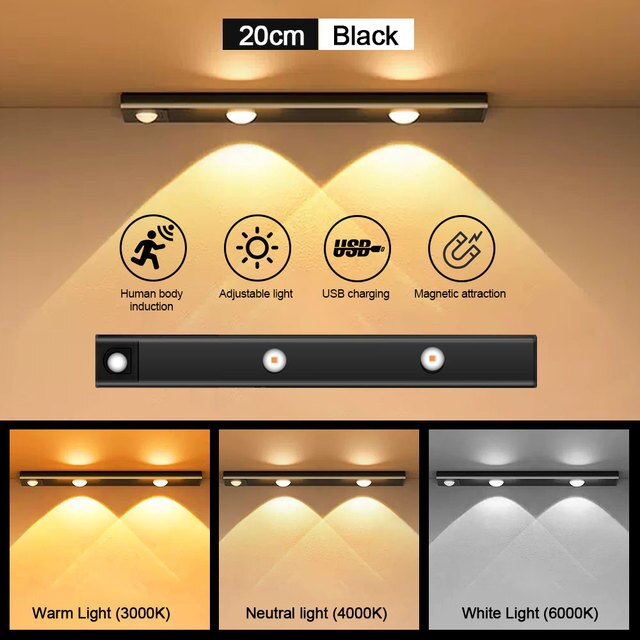 SlimGlow™ : Lampe LED rechargeable ultra-mince 
