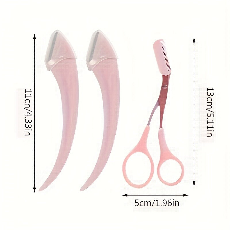 Kit professionnel de rasage et de taille des sourcils