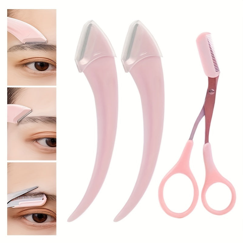 Kit professionnel de rasage et de taille des sourcils