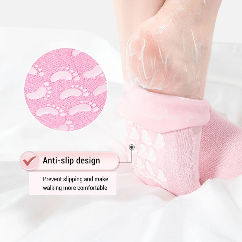 Chaussettes hydratantes en gel HydraSoothe pour talons 