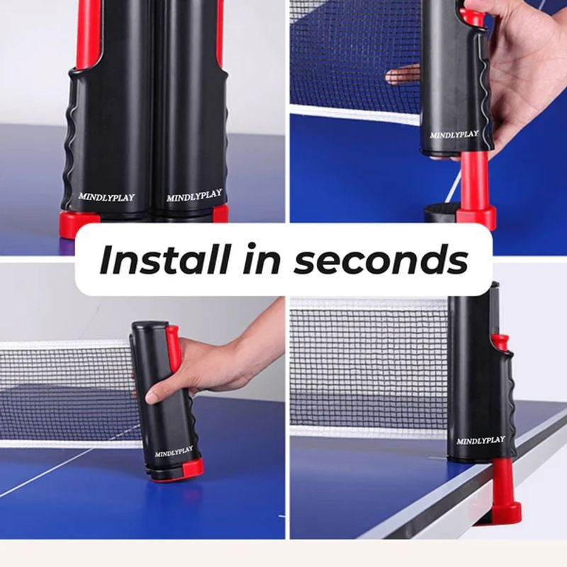 Ensemble de tennis de table tout-en-un NetFlex – Jouez n'importe où, n'importe quand