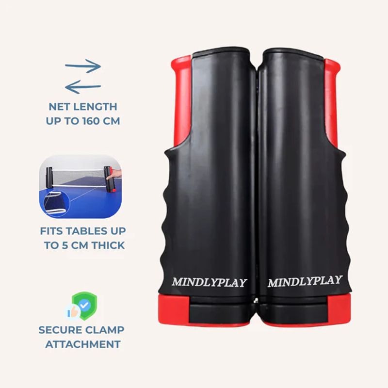 Ensemble de tennis de table tout-en-un NetFlex – Jouez n'importe où, n'importe quand
